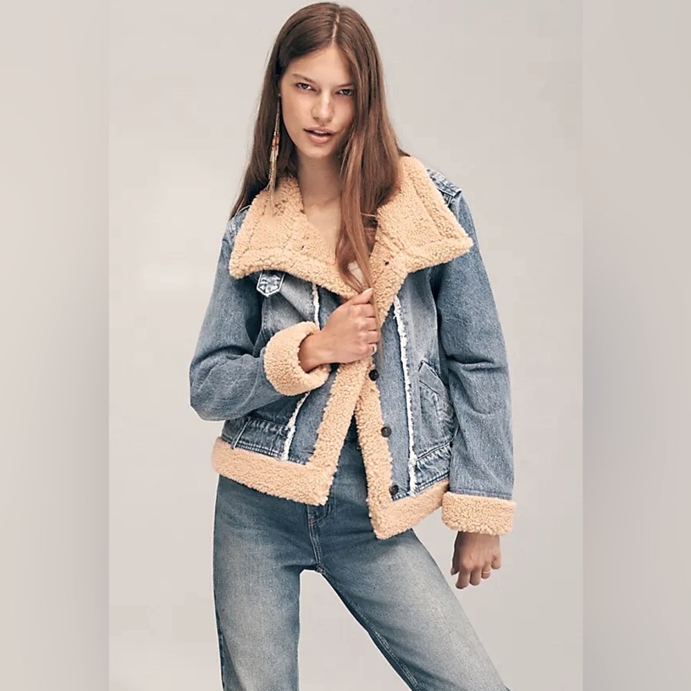 we the FREE people Rylee Cozy Moto Jacket .